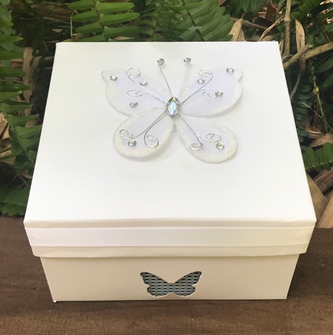 Butterfly Release Butterfly Box with Butterflies and Ribbon